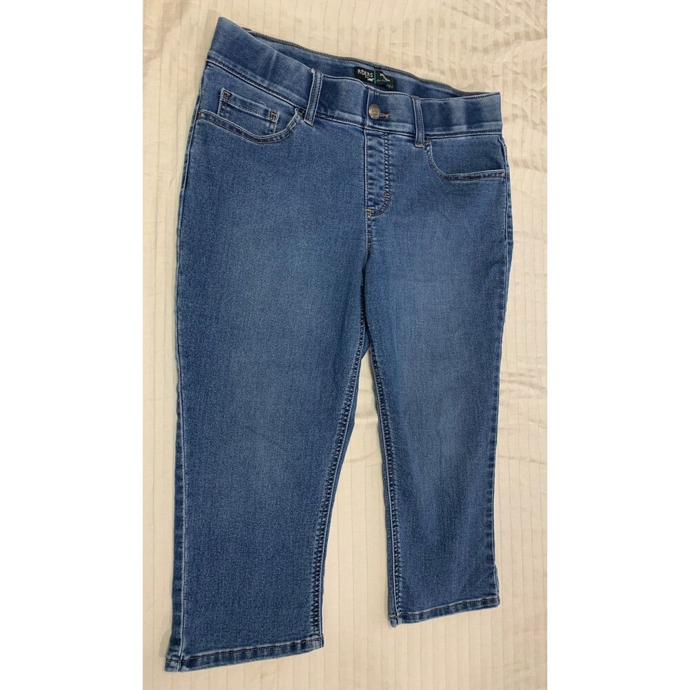 RIDERS BY LEE WOMENS PULL ON CAPRIS PANTS SIZE 10